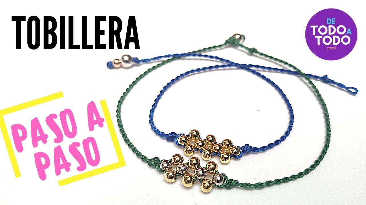 🌟TOBILLERAS de hilo fáciles de hacer✔️ How to make an anklet?