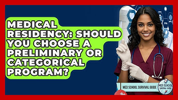 Medical Residency: Should You Choose A Preliminary Or Categorical Program?