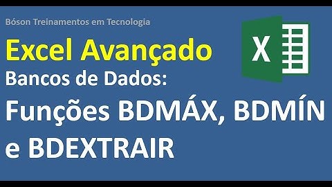 Mais Funções de Bancos de Dados do Excel: BDMÁX, BDMÍN e BDEXTRAIR