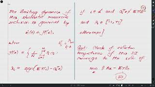 Lec 36 Convergence of Distributed Robust Mean Estimation Iterates through the Lens of DI