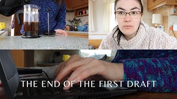 Finishing My First Draft! // a short but sweet writing vlog