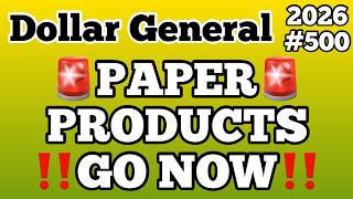 2026#500🚨Dollar General Couponing‼️PAPER PRODUCTS‼️STOCK UP NOW‼️MUST WATCH👀👀