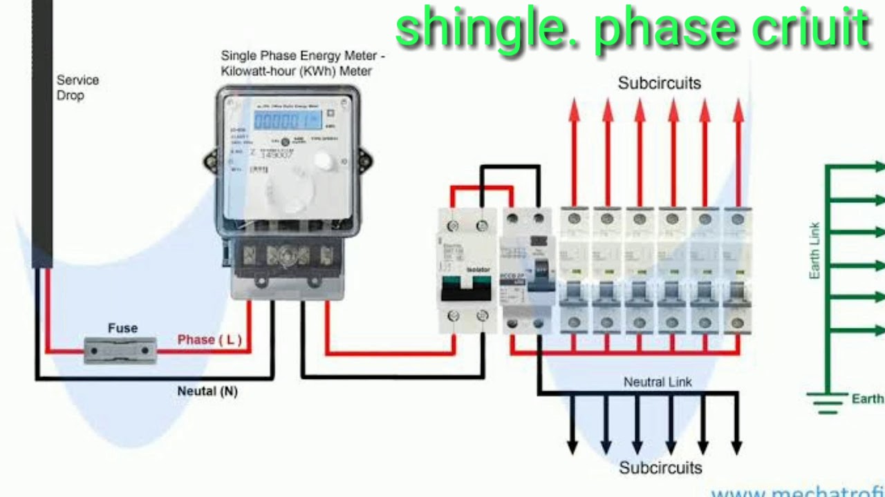 How to single phase circuit - YouTube