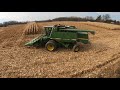 Corn Harvest 2020 Chasing - John Deere 9500 Combine - Late/Next Day - Nice Farmland - Washtenaw - 5K