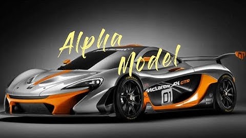 Alpha Model 1/24 Scale Mode MCLAREN P1 GTR