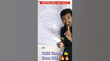 CBSE Date sheet 2023 II cbse class 10 date sheet #cbse #cbsedatesheet2023 #short  #shorts #cbsenews