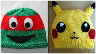 New born Woolen Baby cap/ bonnet knitting pattern designs... screenshot 5