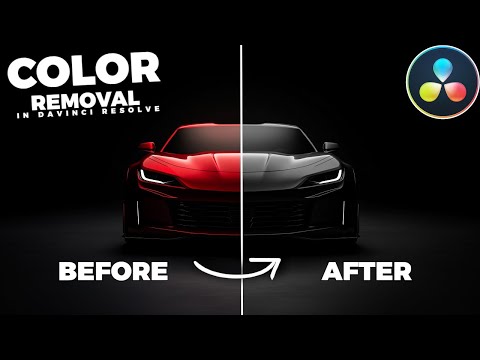 How To REMOVE A Single COLOR In Davinci Resolve