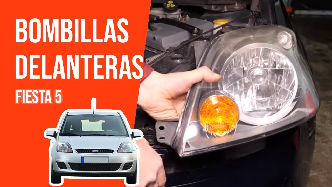 Cómo cambiar las bombillas delanteras FIESTA 5 💡 - YouTube