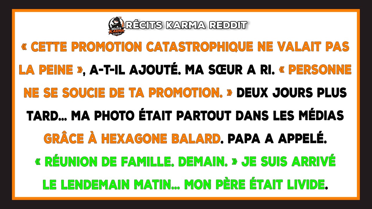 « Ne perds pas ton temps pour cette misérable petite cérémonie. » La voix de mon père était plate, presque ennuyée, comme s’il commentait la météo. Derrière lui, ma sœur riait. « Tout le monde se...