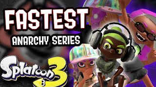 FASTEST Splatoon 3 Anarchy Series Run EVER