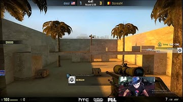 CS-GO PGL HTC 1v1 tournament qualifier desi vs ScreaM!