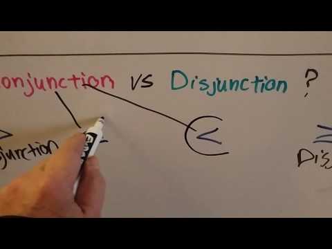 Video: Ano ang disjunction sa algebra?