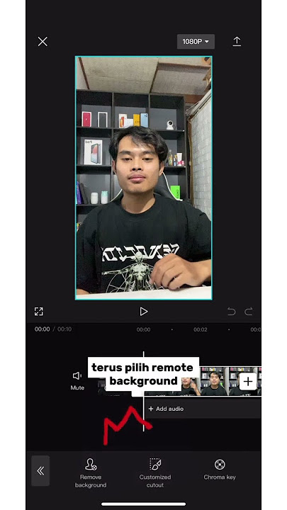 Cara menghapus background di video  #gengshortsindonesia