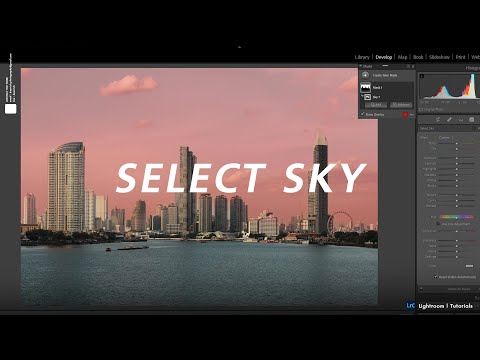 แต่งรูปแยกเลเยอร์ท้องฟ้ากับคนได้แบบง่ายๆด้วย Select Sky ใน Lightroom