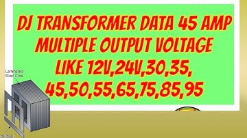 Dj transformer 45amp  multiple output voltage