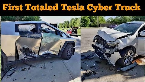 First Totaled Tesla Cyber Truck | truck Up for Auction | Rebuilding a Wrecked Totaled Cybertruck