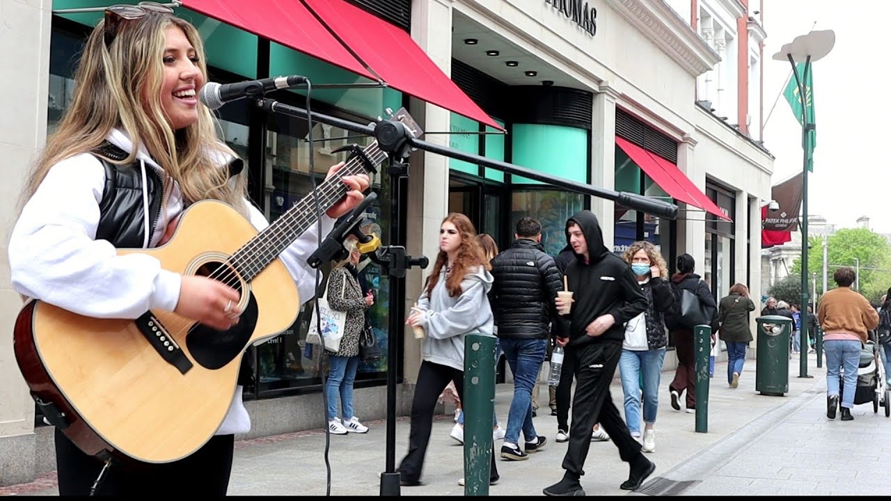 "When We Were Young" on Grafton Street with Kylabelle... (Adele) cover.