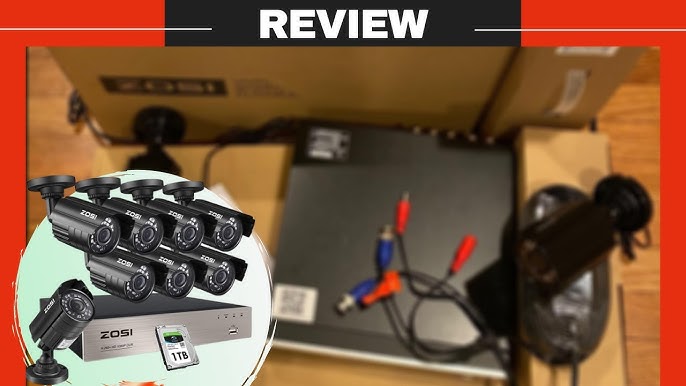 ZOSI 3K Lite 8CH Home Security Camera System Outdoor,8Channel H.265