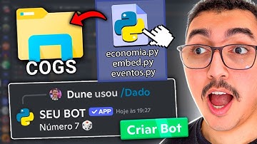 Como Criar BOT COM COGS para DISCORD em Python! (discord.py)