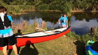 Old River 15' 7" Fiberglass Double End Canoe
