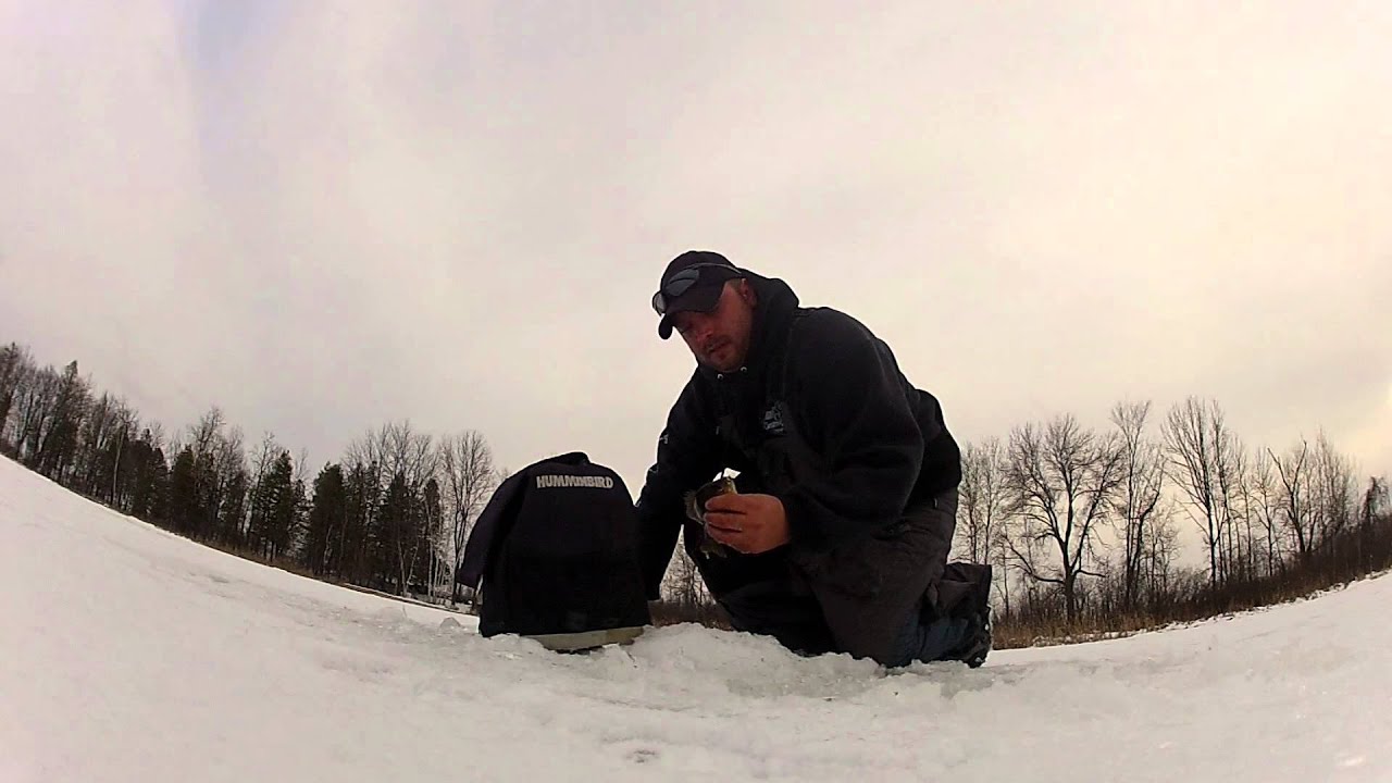 Ice fishing Bluegills and crappies in Wisconsin YouTube