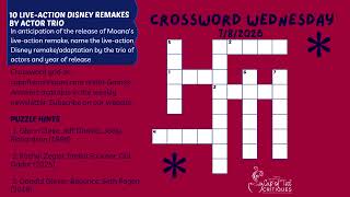 Crossword Wednesday at Cup of Tea Critiques - 7-8-2026