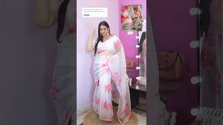 #meeshofinds partywear saree haul under Rs 699 for women #meesho #meeshohaul #shorts  #fyp #saree