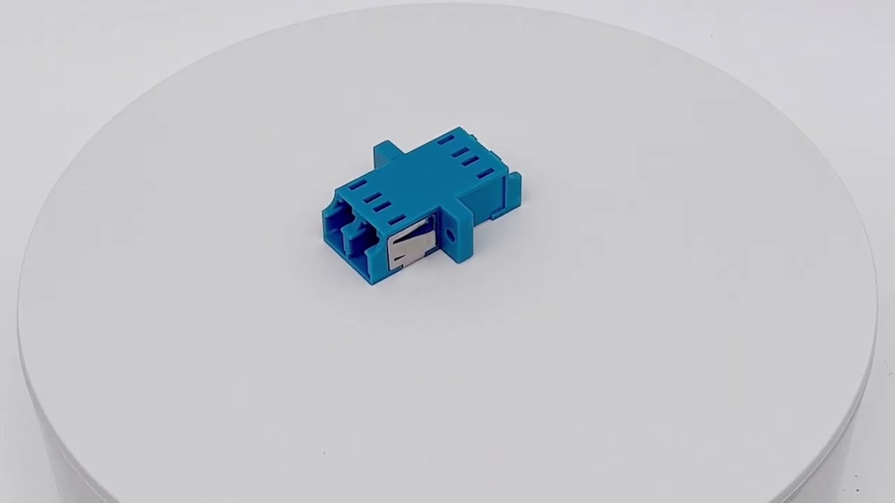 Flange One Piece Duplex LC Fiber Optic Adapter