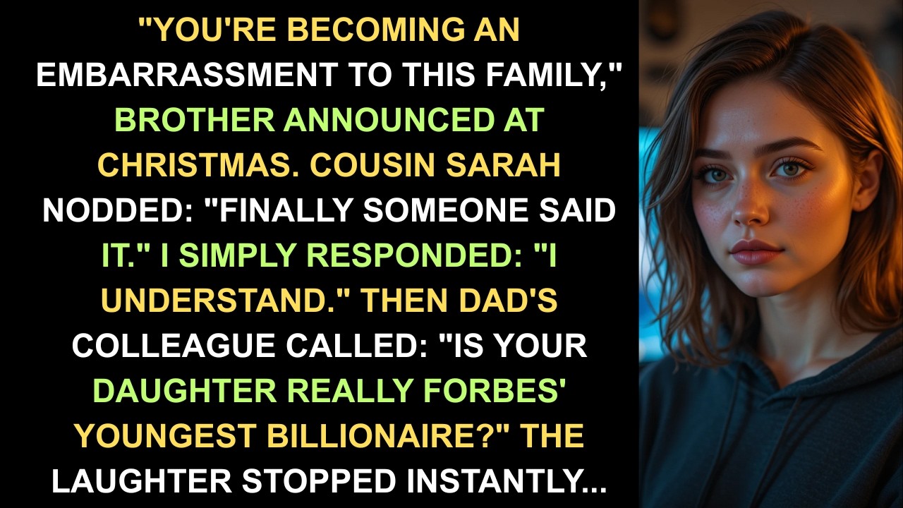 За рождественским ужином мой брат заявил: «Ты становишься позором для этой семьи», поэтому я...