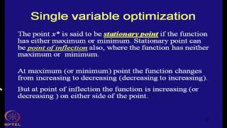 Mod-01 Lec-21 Classical optimization techniques : Single variable optimization