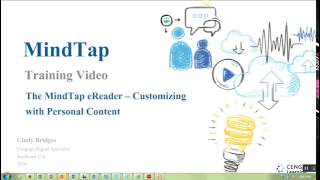 The MindTap eReader - Customizing with Personal Content