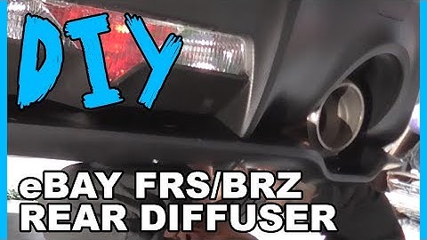 How to eBay Rear Diffuser Install - FRS BRZ GT86