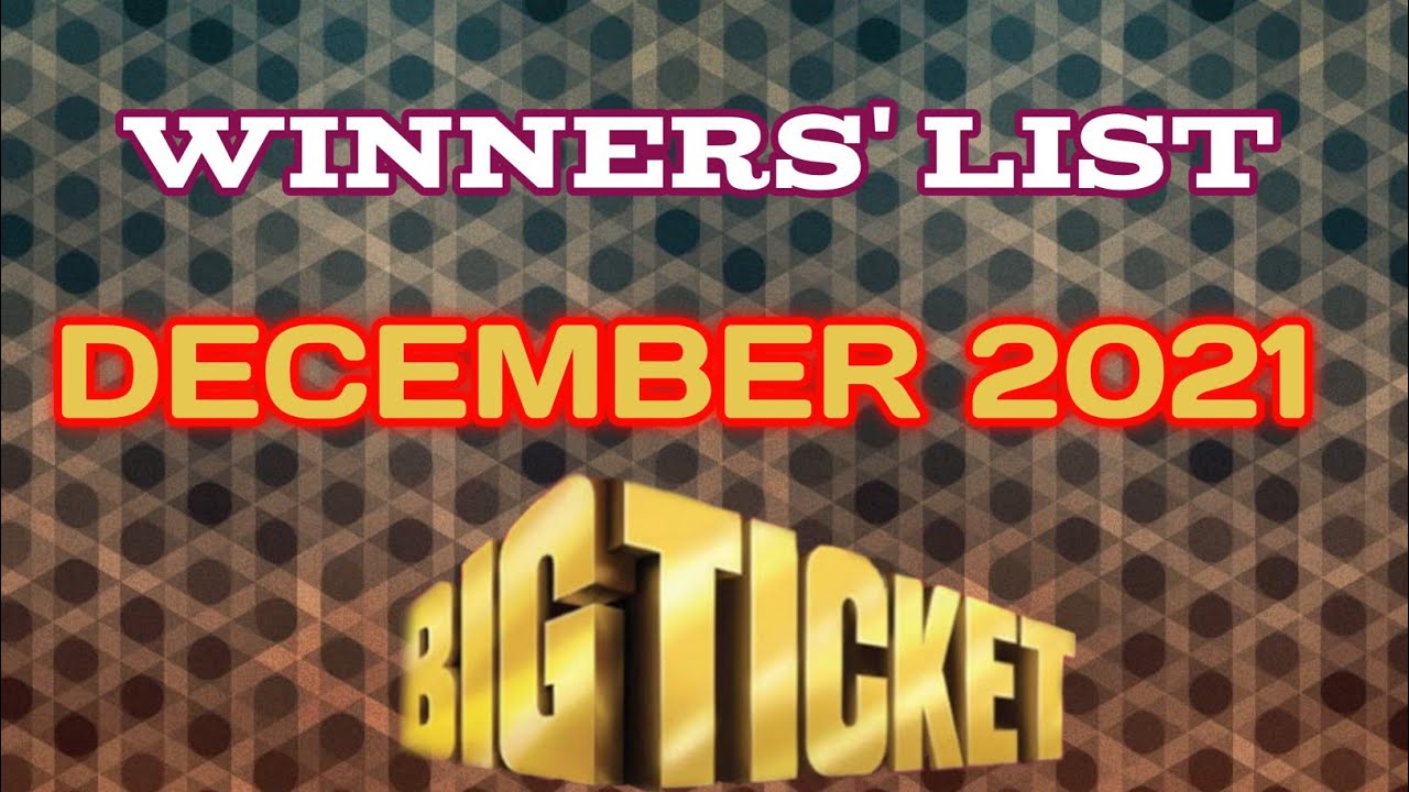 Big Ticket Abu Dhabi December 3 21 Winners List Bigticket Youtube