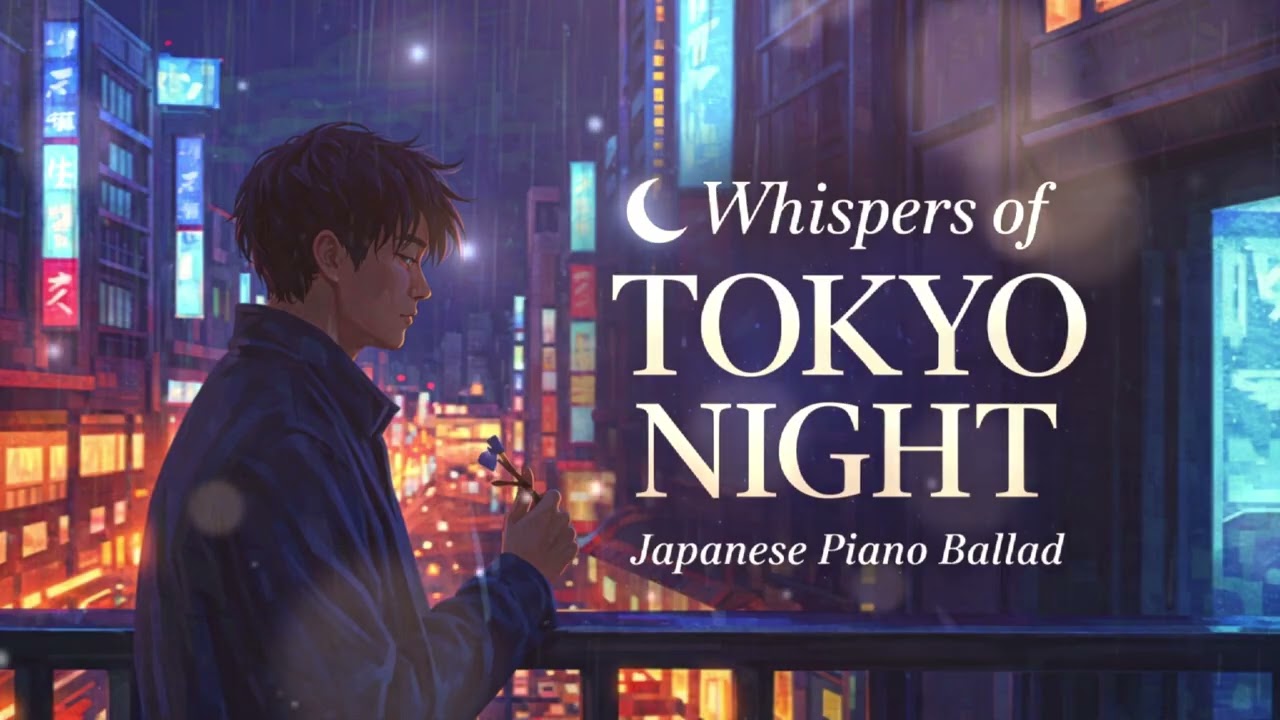 Whispers of Tokyo Night 🌙 | An Unspoken Goodbye in the Rain (Sad Anime Piano) – NEURO
