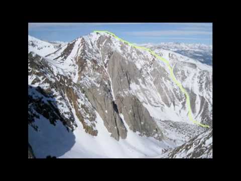 Incredible Ski Descent 4000ft Couloir Laurel Mountain Eastern Sierra