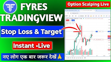 How to Place Instant Stop Loss & Target in Fyres Chart - Live Demo | Fyres Instant Option Trading