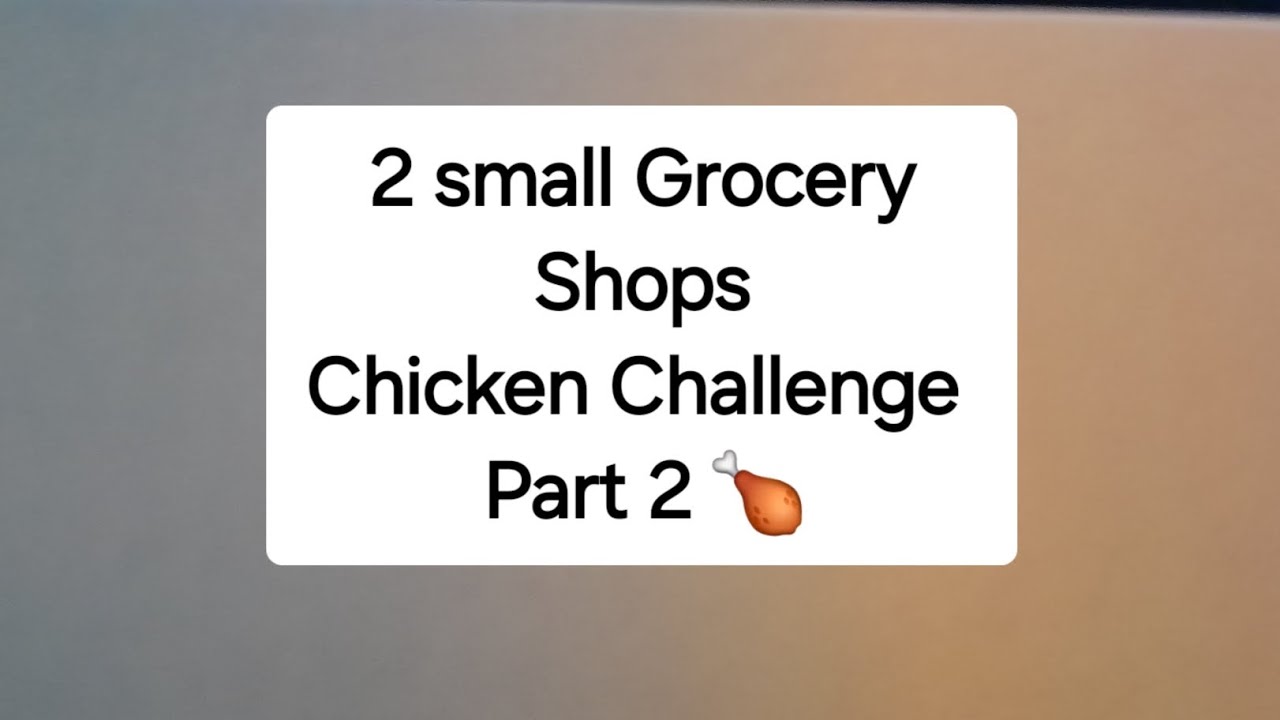 Два очень маленьких продуктовых магазина и остальные блюда, приготовленные из курицы за 4,79 фунт...