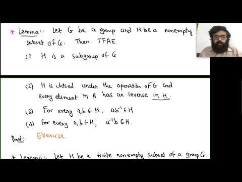 Group Theory Lecture 04