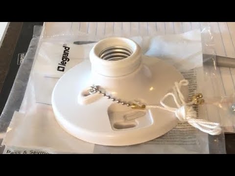 How to install and wire lampholder light fixture - YouTube