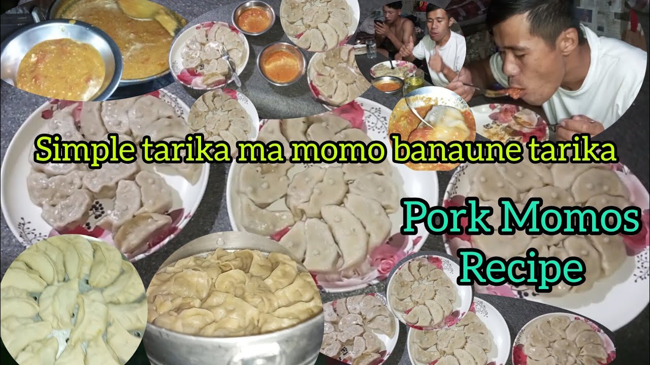 Pork Momos Recipe || Local Momo Style || Nepali Style Village Vlog.