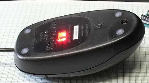 Motion detection with a computer mouse and an Arduino Uno