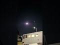 Full moon over the RV bus this night.