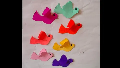 3D Paper Birds Making Tutorial-DIY Crafts//3D Room Decor//Paper Pigeons Making