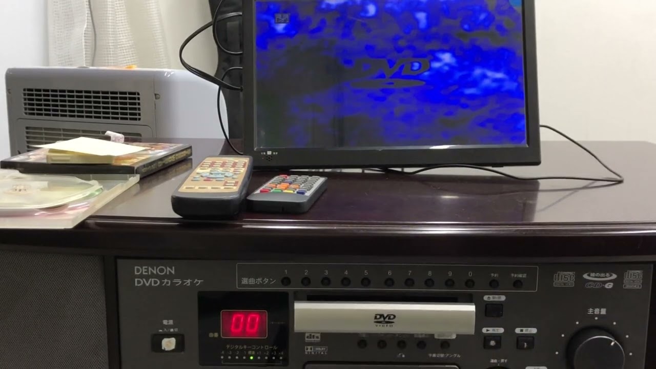 □DENON デノン DVDカラオケシステム CDV-1800 2005年製 CD DVD