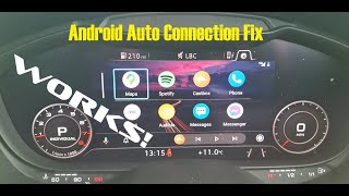 Android Auto Connection Fix Works!