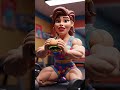 Girl body builder barger eating#short #barger #eatingDownload videoNext