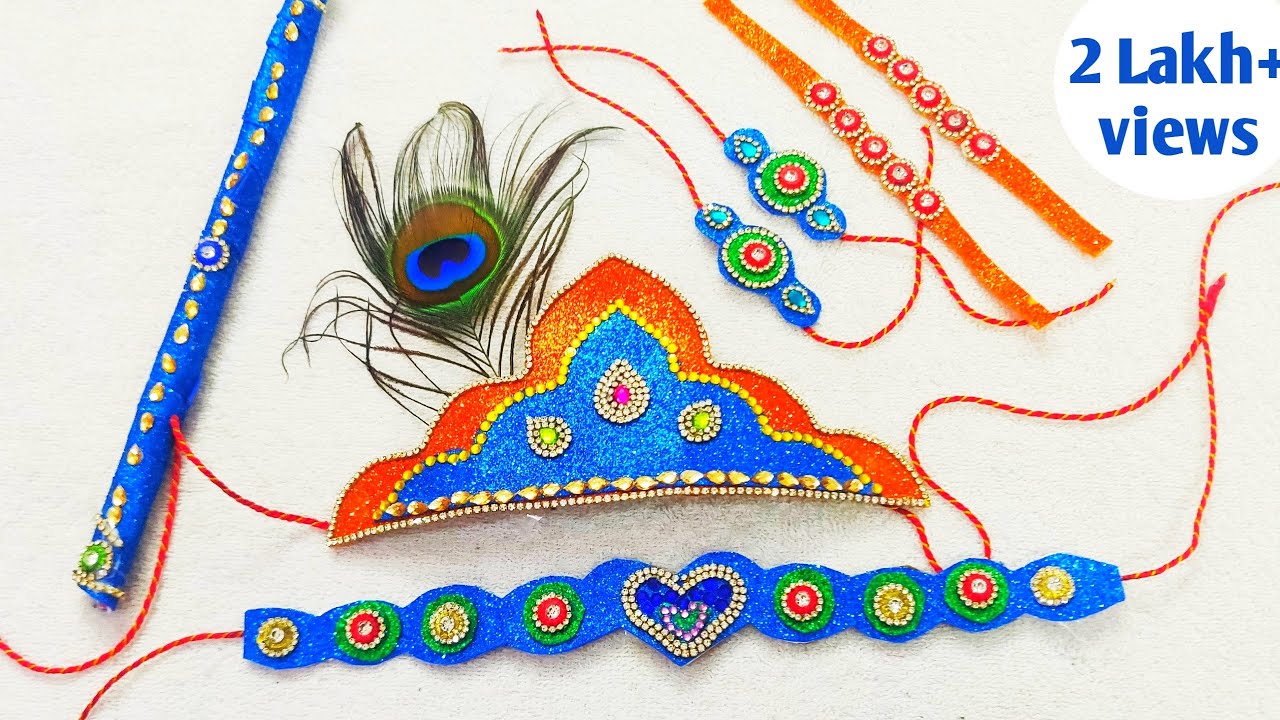 Krishna jewellery making at homeDiy krishna jewellerypaper flute