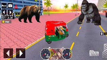 Tuk Tuk auto rickshaw driver game - 3D auto rickshaw driving game - Android iOS Gameplay #73