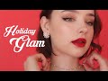 HOLIDAY GLAM ❤️ Golden Christmas Makeup | Sissel